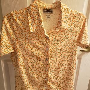 Vintage Patterned Button Down Shirt